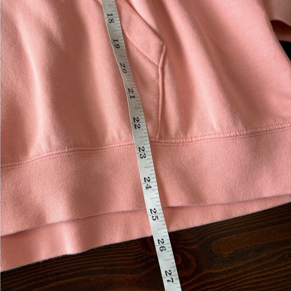 Nike Pullover Hoodie Pink & Gold Cowl Neck Women’s XL Soft Activewear - Picture 11 of 11